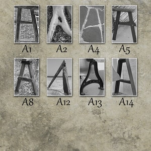 Alphabet Photo Letter Art, Letter A Choices, Alphabet Photography Prints, Black and White image 2