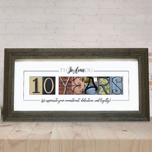 10 Years of Service Gift, Employee Appreciation Gifts, Work Anniversary Gift, Personalized Gift for Employees, Employee Recognition Gift
