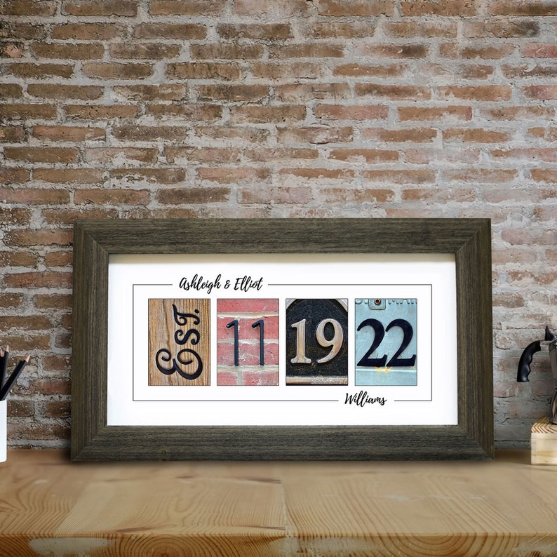 Anniversary Gift for Husband, Gift for Him, Custom Date Print, Wedding Date Art, Gift for Wife, Personalized Gift, Paper Anniversary Gift image 1