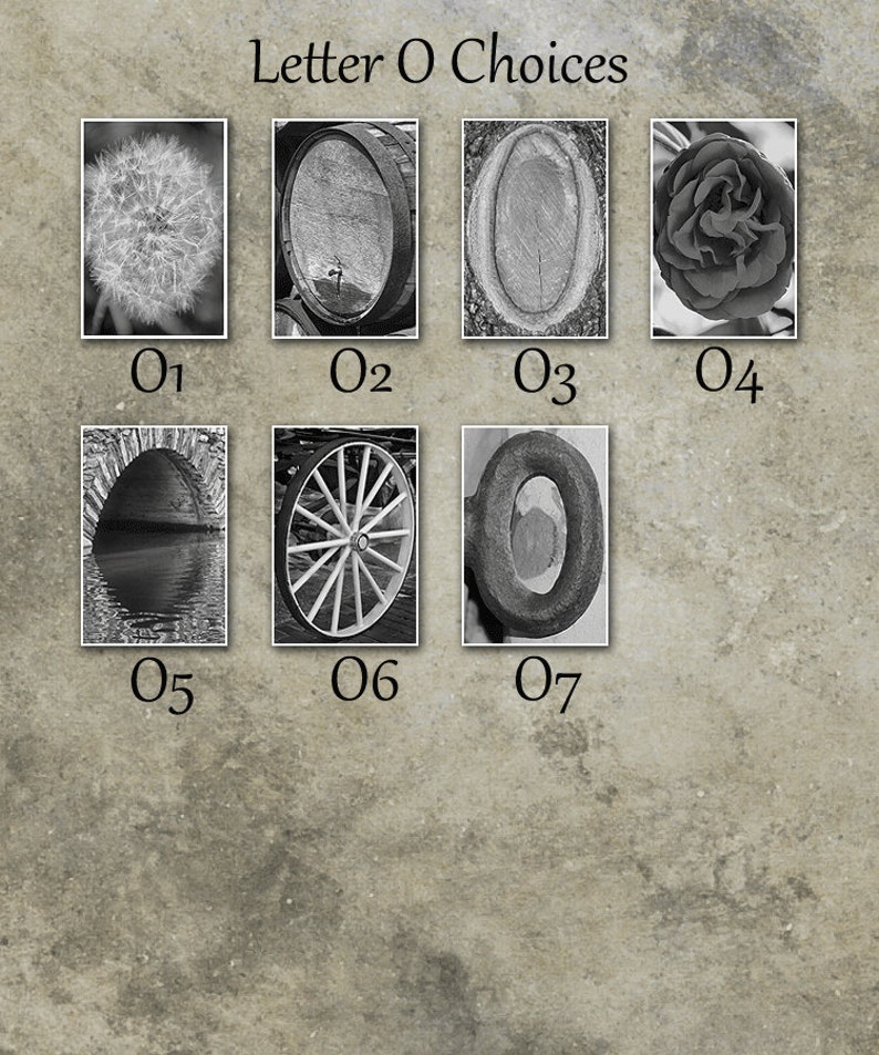 LETTER O Alphabet Photography LETTERS Black and White | Etsy