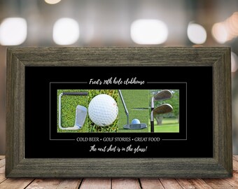 Golf Gifts for Men | Personalized Golf Gift for Husband | Gift for Golfer | Alphabet Photo GOLF Sign | Man Cave Wall Decor | Dad Office Sign