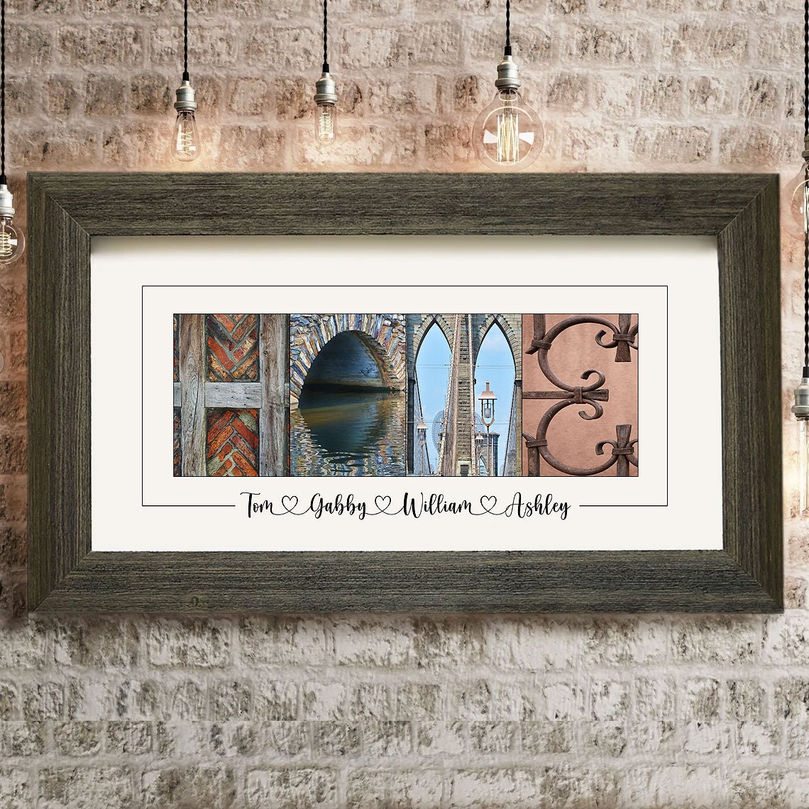 Personalized Last Name Alphabet Art Print: Realtor Closing Gift