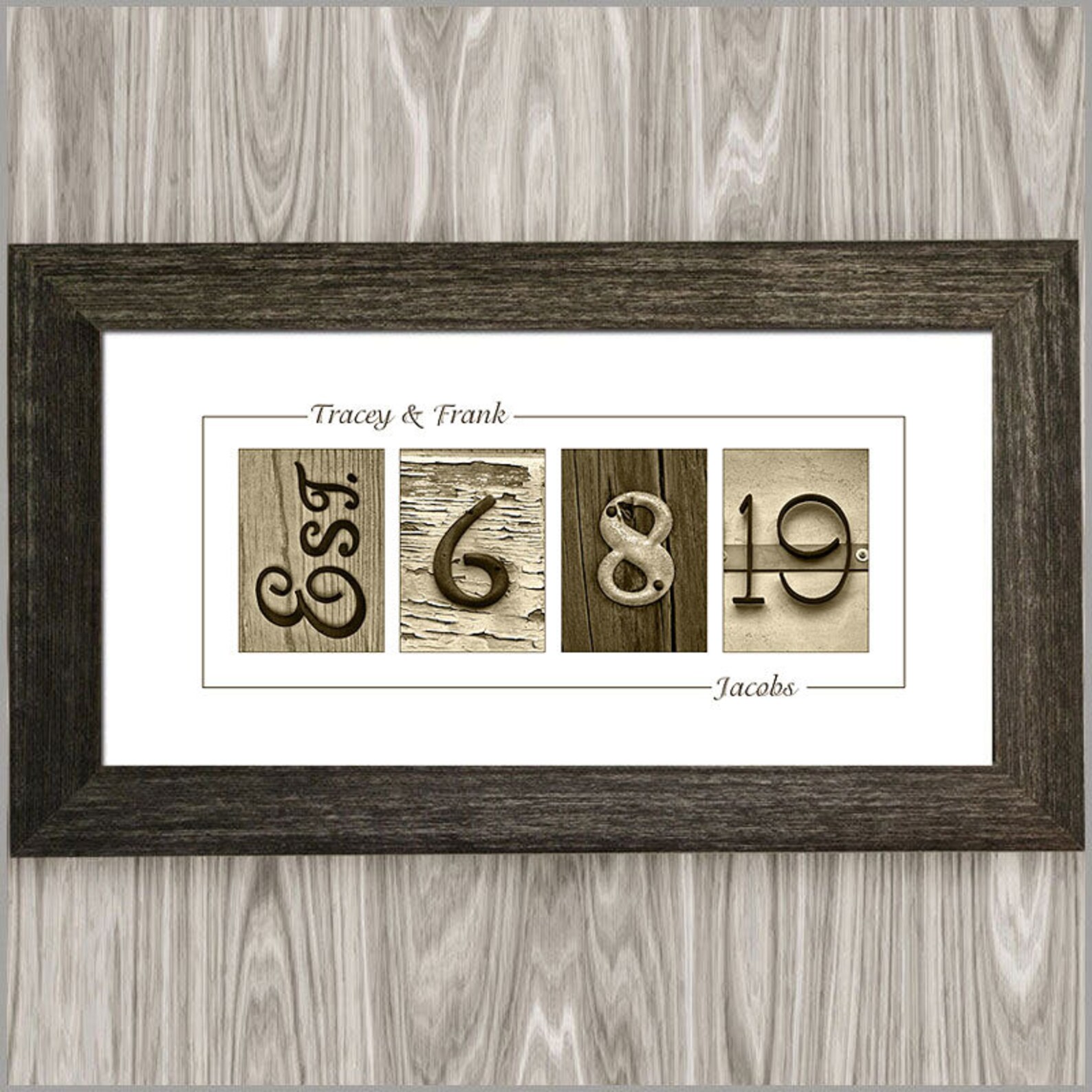 WEDDING DATE GIFT Wedding Gift Idea Gift for the Couple Etsy