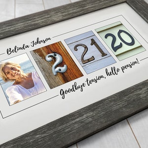 Custom Retirement Gifts, Retirement Gift for Coworker, Trending Now Retirement Gifts, Retirement Date Sign, Add Your Photo, Leaving Gift