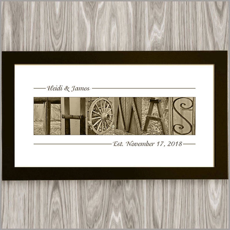 Personalized Gift, Last Name Sign, Unique Gifts for Couples, Custom Name Sign, Personalized Gift for Husband, Anniversary Gift, Gift for Her 