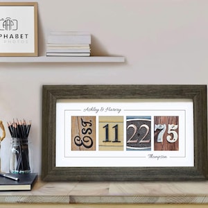 50th ANNIVERSARY GIFT for PARENTS, Personalized Wall Art for 50 Years of Marriage, Golden Anniversary Gifts