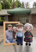 Custom Crochet Doll from Photo, Personalized Portrait Doll Gift, Handmade Look Alike Amigurumi, Custom Family Memorial Keepsake Doll product logo