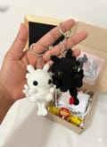 Handmade Crochet Dragon Keychain – Night Fury & Light Fury Plush, Couple keychain, Valentine Gift product logo