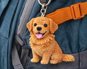 ゴールデンレトリバーのあみぐるみかぎ針編みパターン |犬の