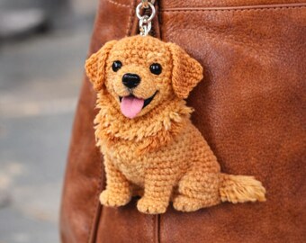 ゴールデンレトリバーのあみぐるみかぎ針編みパターン |犬の