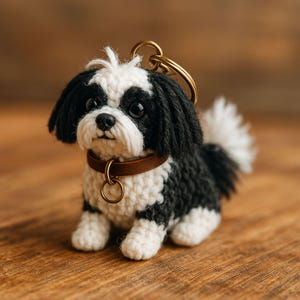 Crochet pattern – Amigurumi dog | Crochet keychain | PDF German and English