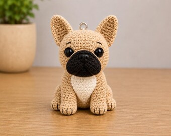 French Bulldog Crochet Pattern – Amigurumi Dog PDF – Bulldog DIY – Dog Crochet Pattern – English/ German