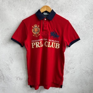 90s Ralph Lauren PRL CLUB 刺繍ビッグポニー ポロシャツ Polo Ralph Lauren PRL CLUB ポロ M ビッグポニー - メルカリ