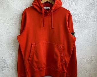 Sudadera con capucha y parche del logo de Stone Island