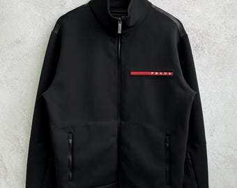 Jaqueta Prada Boxy em Jersey Técnico Duplo Reciclado