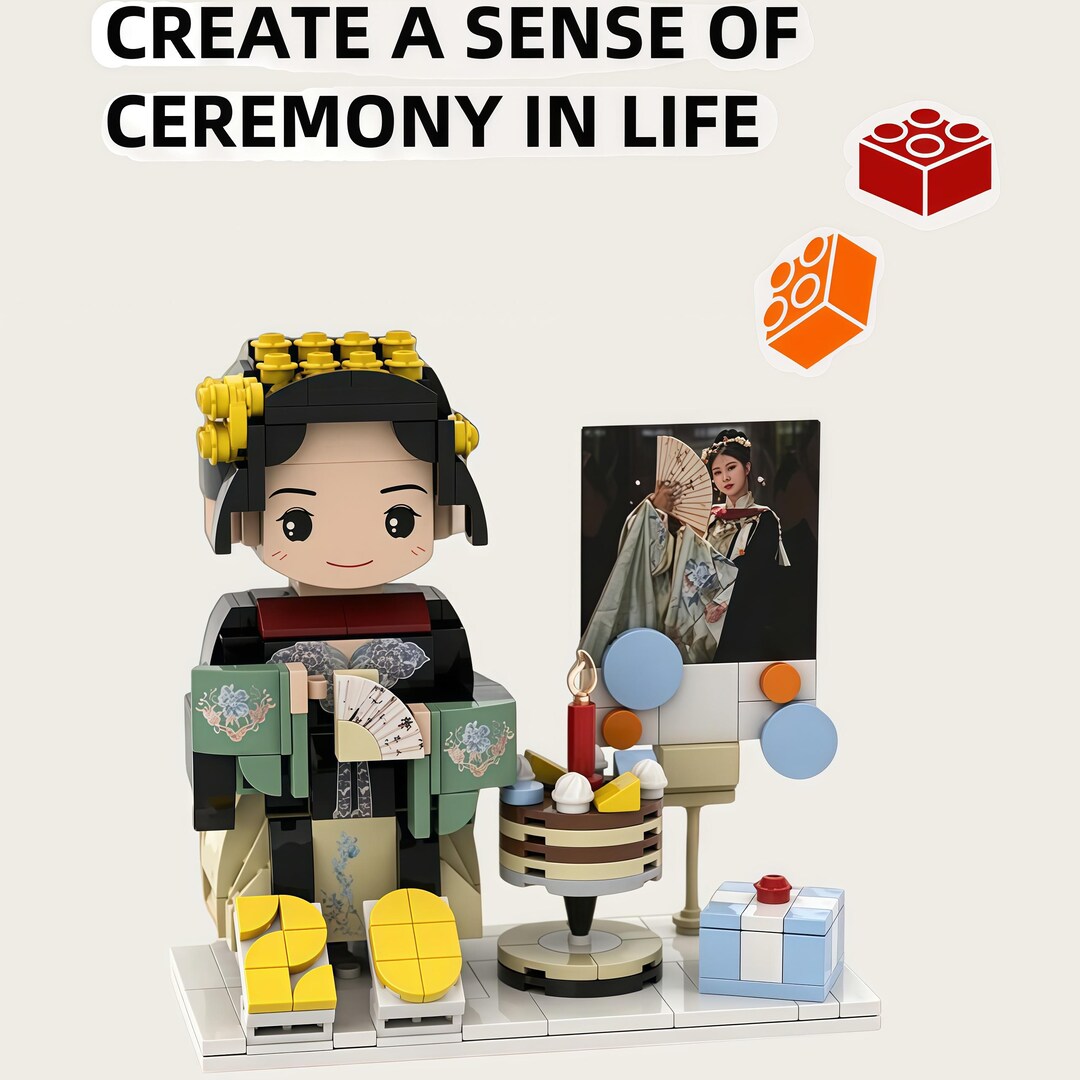 Custom Mini Figure Gift | Personalized Brick Toy From Photo | Handmade ...
