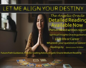 Psychic Reading Let Me Align Your Destiny 5-Question Angelic Oracle Reading Medium Genivieve Wilder Detailed Psychic Reading Life Direction