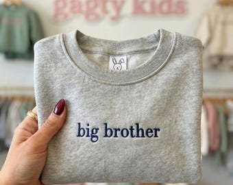 Embroidered Big Brother Toddler Sweatshirt, Rabbit Skins Pullover