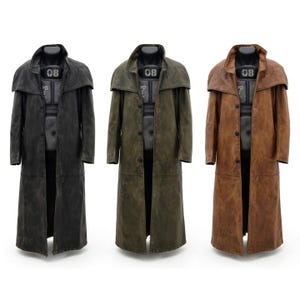 Abrigo largo de lona para cosplay de los Rangers de la NCR de Fallout New Vegas