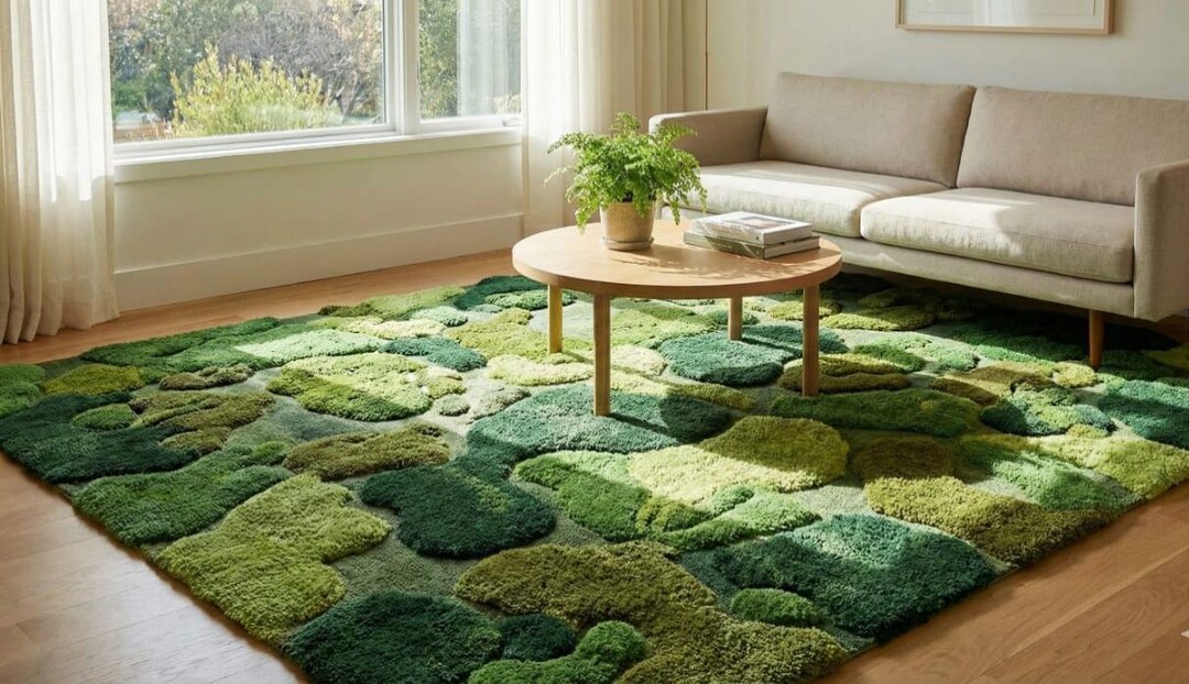Topiary Design Rug Nature’s Path Hand-tufted Topographic Rug - Etsy