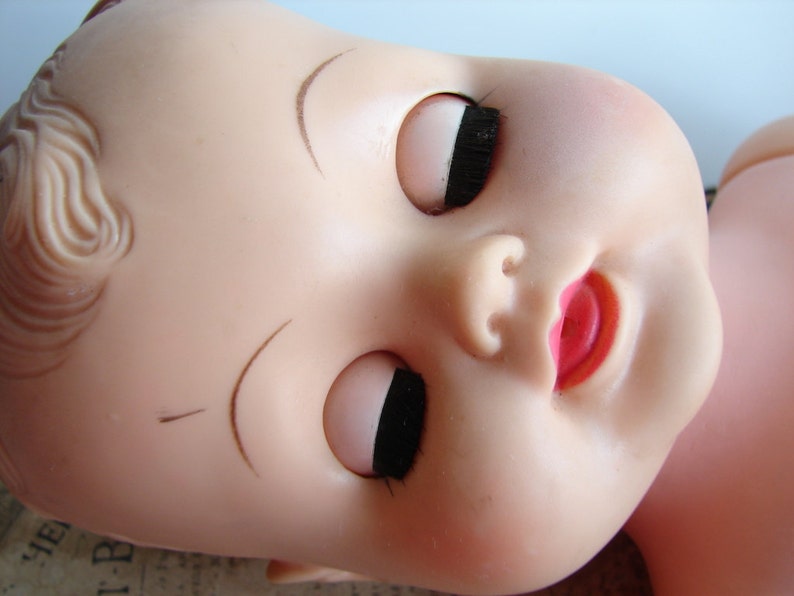 Vintage Sleepy Eye Baby Doll with Molded Hair Vinyl Head and Etsy