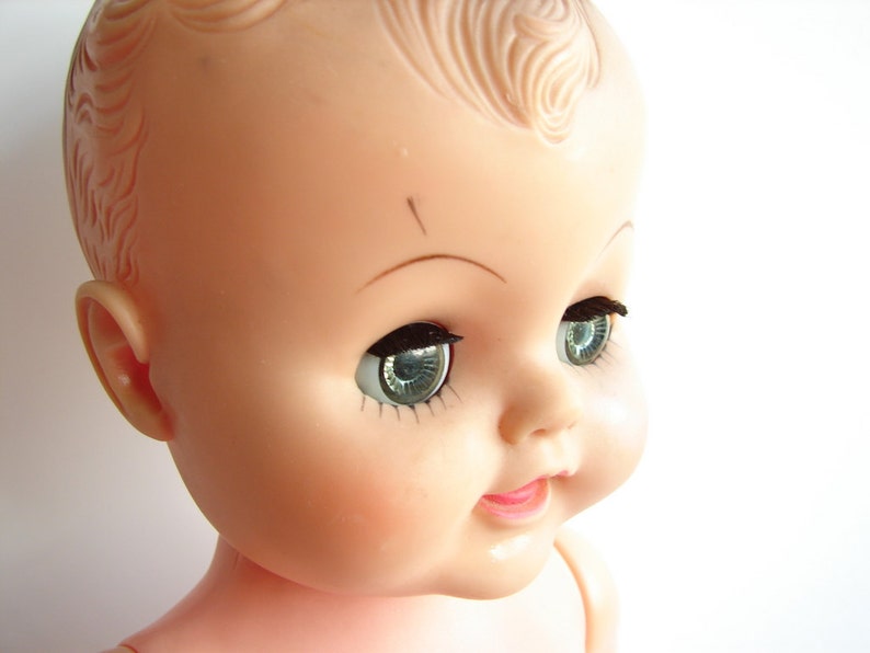 Vintage Sleepy Eye Baby Doll with Molded Hair Vinyl Head and Etsy