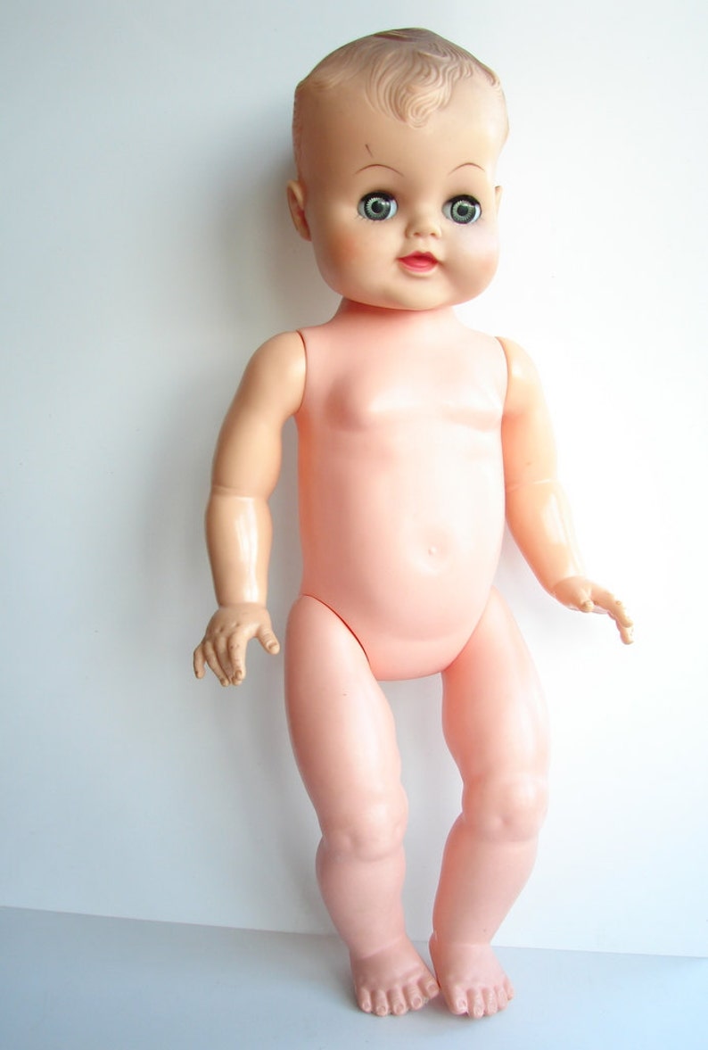 Vintage Sleepy Eye Baby Doll with Molded Hair Vinyl Head and Etsy