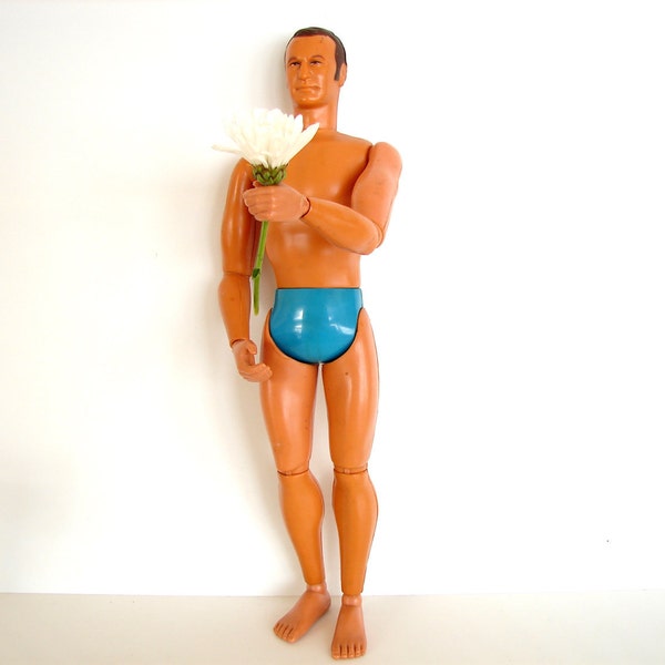 RESERVED FOR Lynne T -- Vintage Instant Boyfriend - Perfect Quirky Desk Companion, Home Decor, Six Million Dollar Man Doll