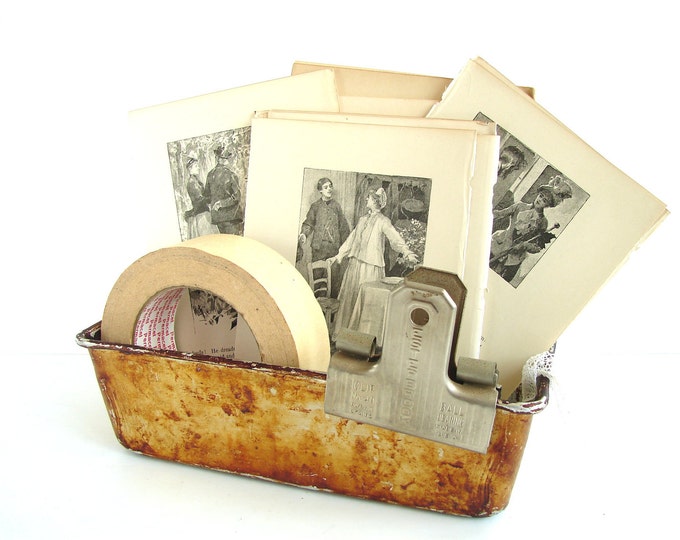 Vintage Metal Bread Loaf Baking Pan / Tin With Unique Bakedon Etsy