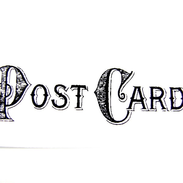 Post Card Stamp (No.7), Rubber Cling Mount Stamp - Perfect for paper crafts, fabrics, and more