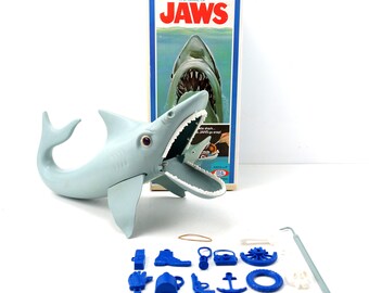 Vintage "The Game of Jaws" Shark Game from Ideal (c.1975) - Collectible Game, Shark Week Decor, Shark Party Oddity