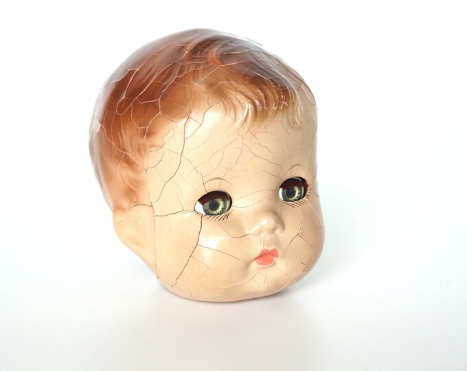 Vintage / Antique Composition Baby Boy Doll Head With Sleepy Etsy