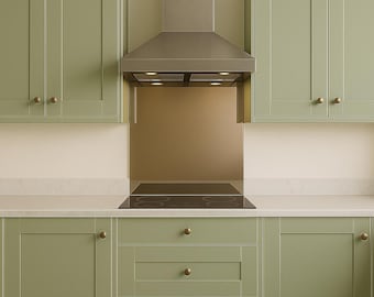 Bronze Tempered Mirror Hob Splashback – Heat Resistant Kitchen Splashback (5 Sizes)