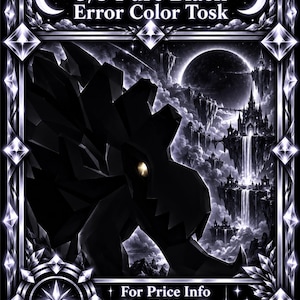 Felfärg 3/3 Ren svart Tosknir Dragon • Roblox