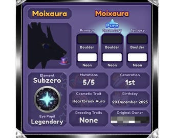 Moixaura • Dragon Adventures • Roblox