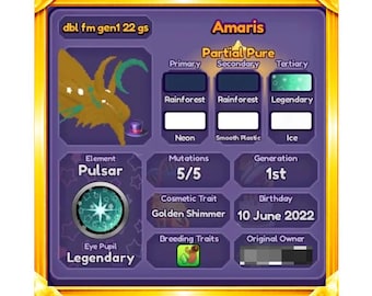 Amaris • Dragon Adventures • Roblox