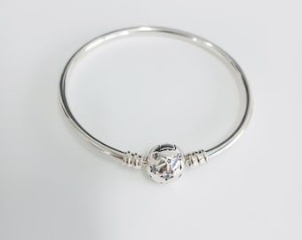 Pandora 925 Silver Stars & Galaxy Bangle Bracelet