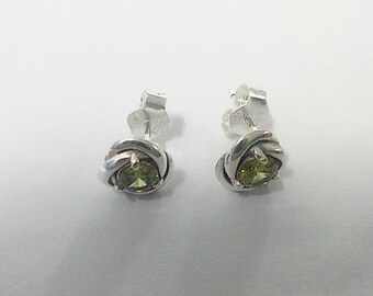 Pandora August Birthstone Eternity Circle Stud Earrings Ale S925