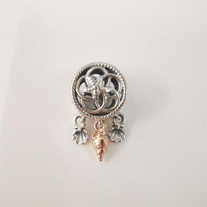 925 Sterling Silber Ale 2020 Pandora Ozean Durchbruch Muschel Conch Charm Bead
