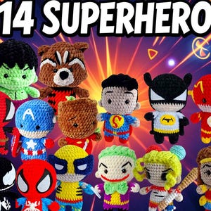 14 Superhero Bundle Häkelanleitung PDF