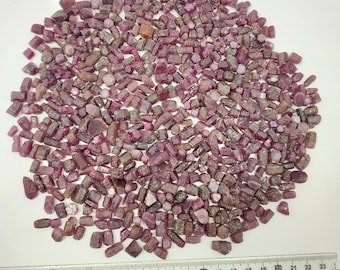 自家製 Corundum Ruby Genuine Genuine Ruby Corundum Crystal From India - 850 Grams - 3.5
