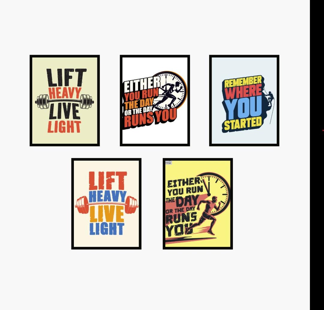 Motivational Quotes - Set of 5 (digital Download) - Etsy