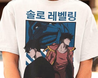 Manhwa Sung Jin-Woo Shirt -Manga Tshirt,Jin Woo Anime T-shirt,Otaku Apparel