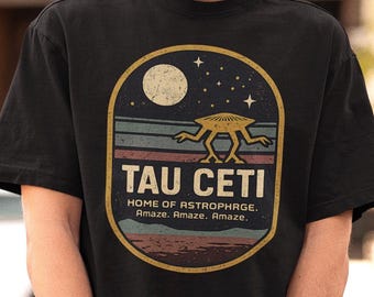 Retro Tau Ceti Home of Astrophage-shirt - Rocky Amaze T-shirt, Project Hail Mary-T-shirt