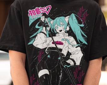 Hatsune Miku Vocaloid Shirt – Anime Graphic Tee,hatsune Tshirt - Etsy