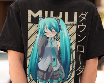 Hatsune Miku Vocaloid Shirt – Anime Graphic Tee,hatsune Tshirt - Etsy