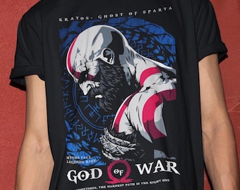 Kratos Ghost of Sparta Shirt - Game T-shirt,GOW4 Sweater,Kratos Merch,God War Tee