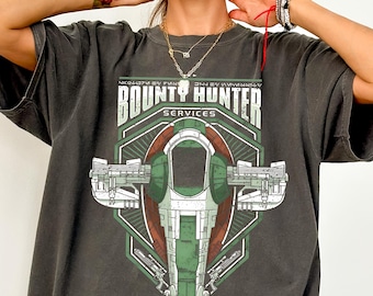 Camiseta vintage de Bounty Hunter Services - Camiseta de Boba Fett, Sudadera de Star Wars