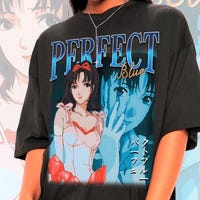 T-shirt Anime Mima Kirigoe Bleu/noir - Personnage Manga Perfect Blue - Toutes Tailles S à 5XL - Coton Neuf
