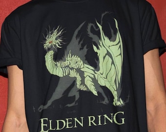 Elden Ring Ancient Dragon Boss Tee , Fantasy Battle Shirt,Soulsborne Tee